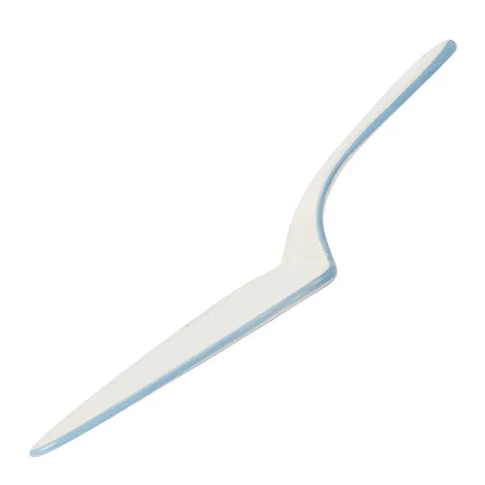 Kakespade 28 cm hvit/blå