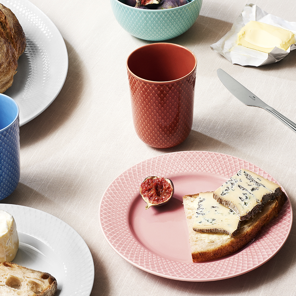 Lyngby Porcelæn Rhombe Color lunsjtallerken 21 cm