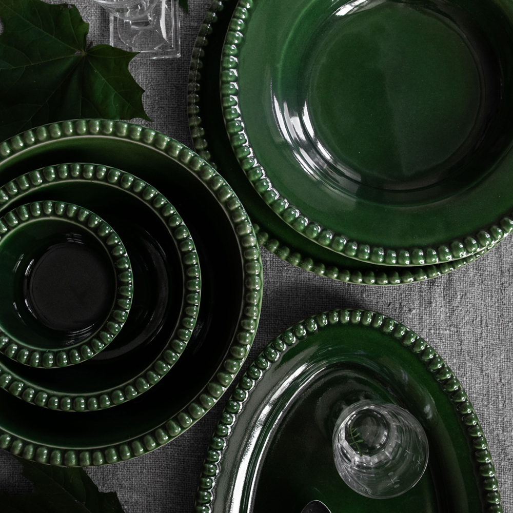 PotteryJo Daria Serveringsfat 35 cm Moss