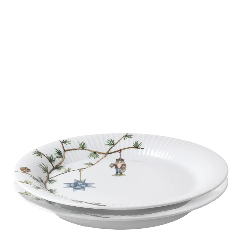 Hammershøi Christmas Lautanen 27 cm 2 kpl Valkoinen