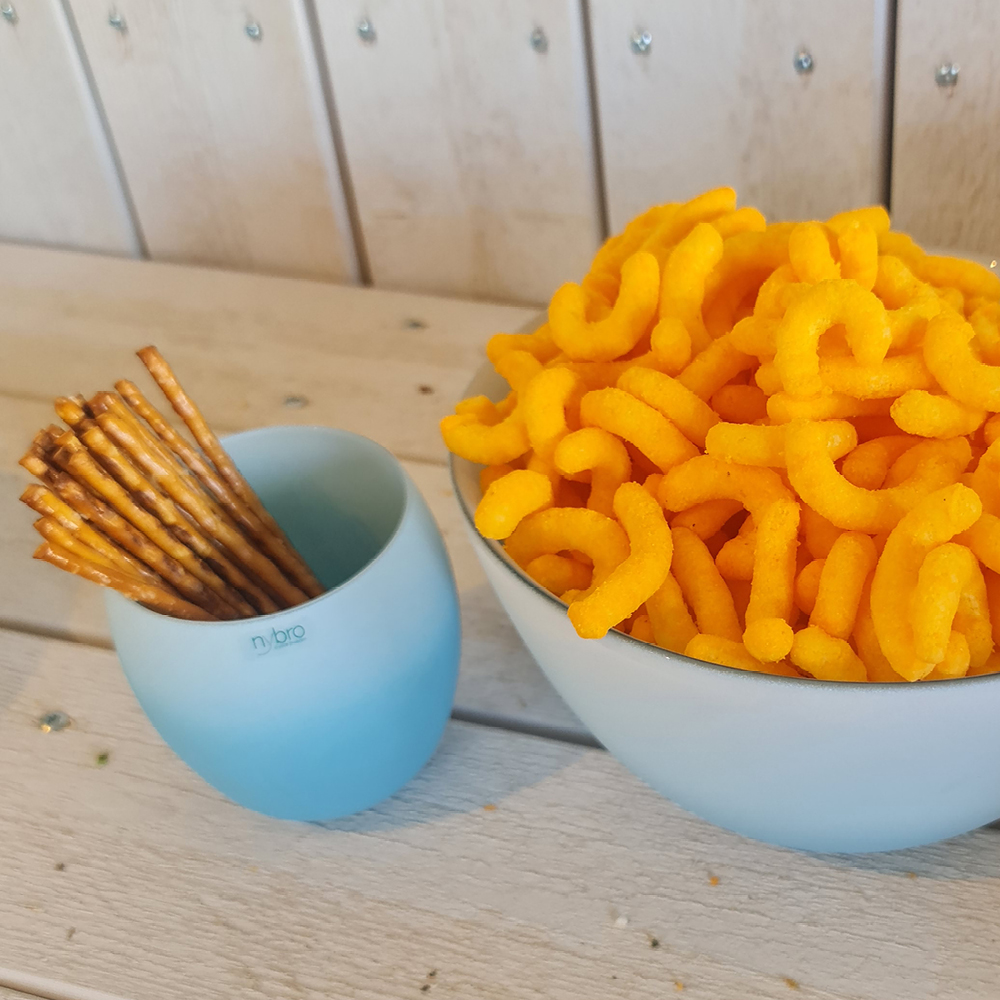 Nybro Crystal Happy Ljuslykta Blå Hallon