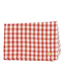 Maria kökshandduk 50x70 cm röd/natur