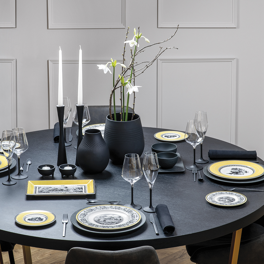 Villeroy & Boch Manufacture Rock Punaviinilasi 4 kpl Kirkas/Musta