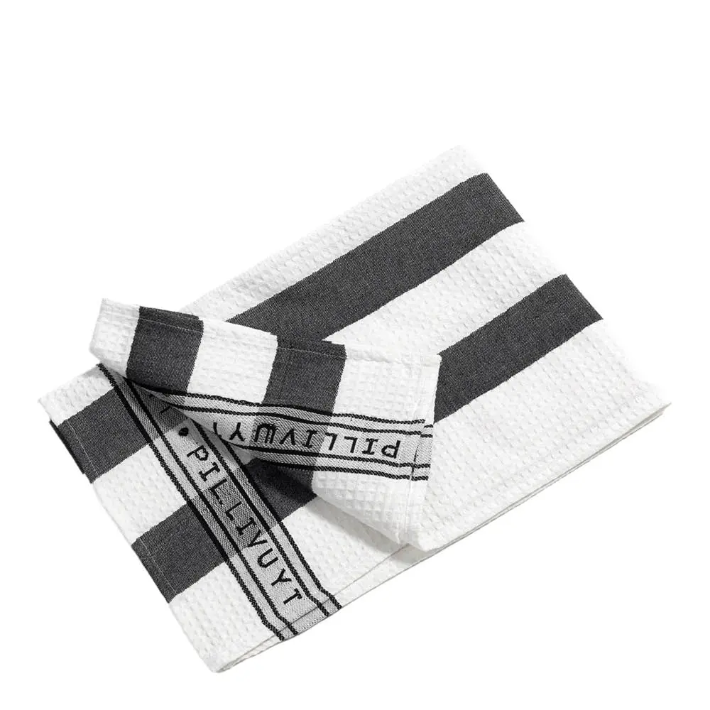 Pillivuyt Keittiöpyyhe 90x60 cm Musta/Valkoinen