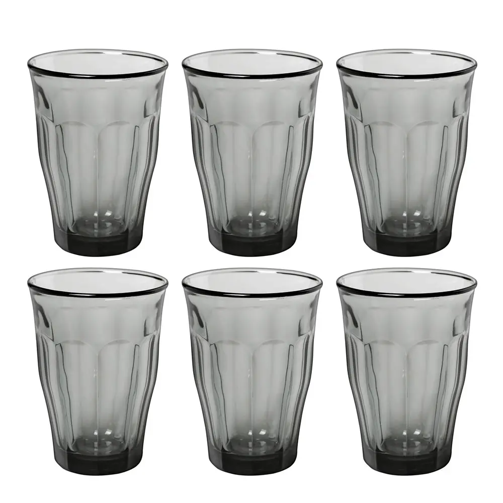 Picardie vannglass 36 cl 6 stk grå