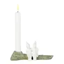 Christmas Tales Ljusstake Hug 8,5 cm Vit/Grön