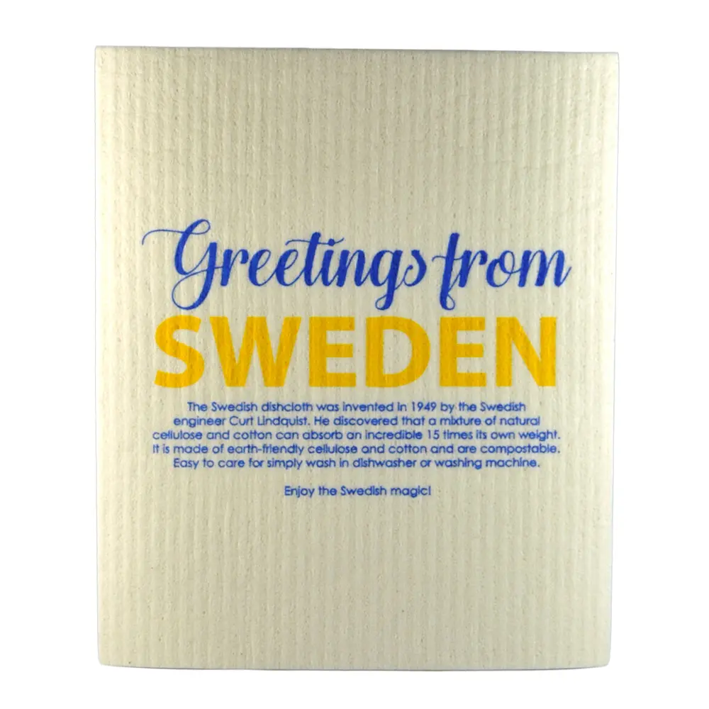 Tiskirätti 17x20 cm Greetings from Sweden