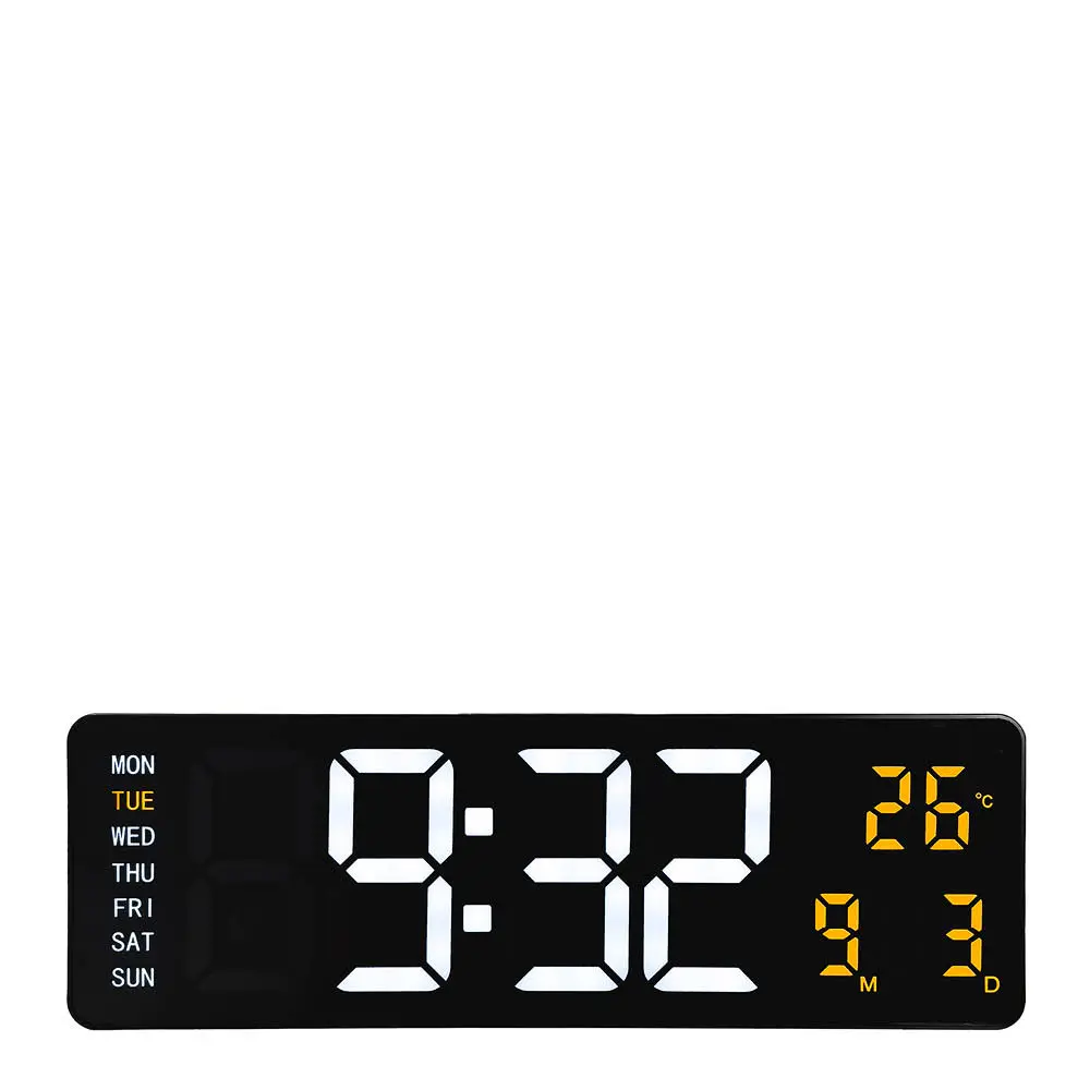 Super Digi veggklokke 39 cm svart