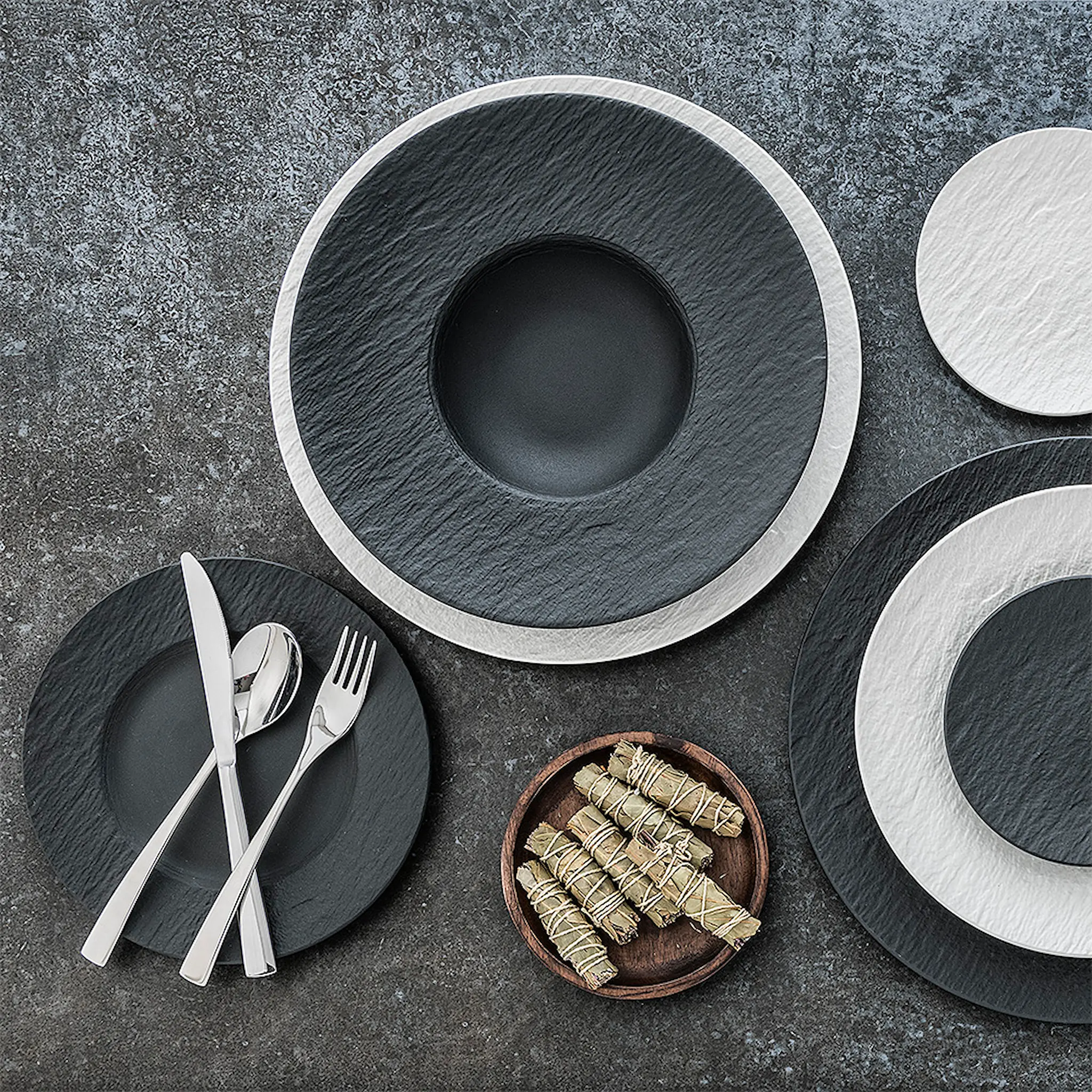Villeroy & Boch Manufacture Rock Tallrik djup 29 cm Vit