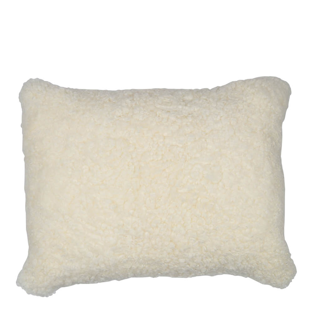 Natures Collection Tyynynpäällinen New Zealand lampa lyhyt villa 35x45 cm valkoinen