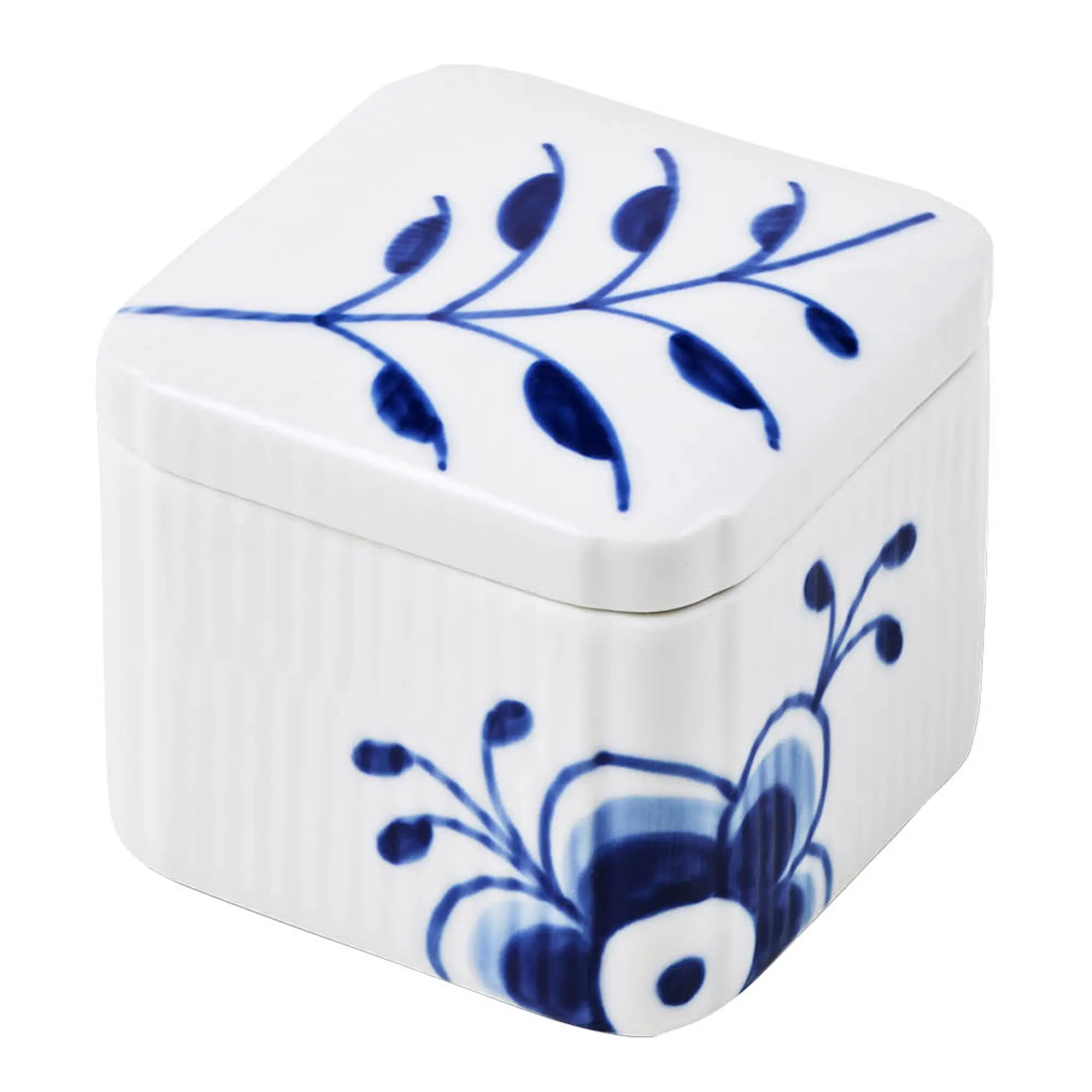 Royal Copenhagen Blue Fluted Mega bonbonniere 13 cl