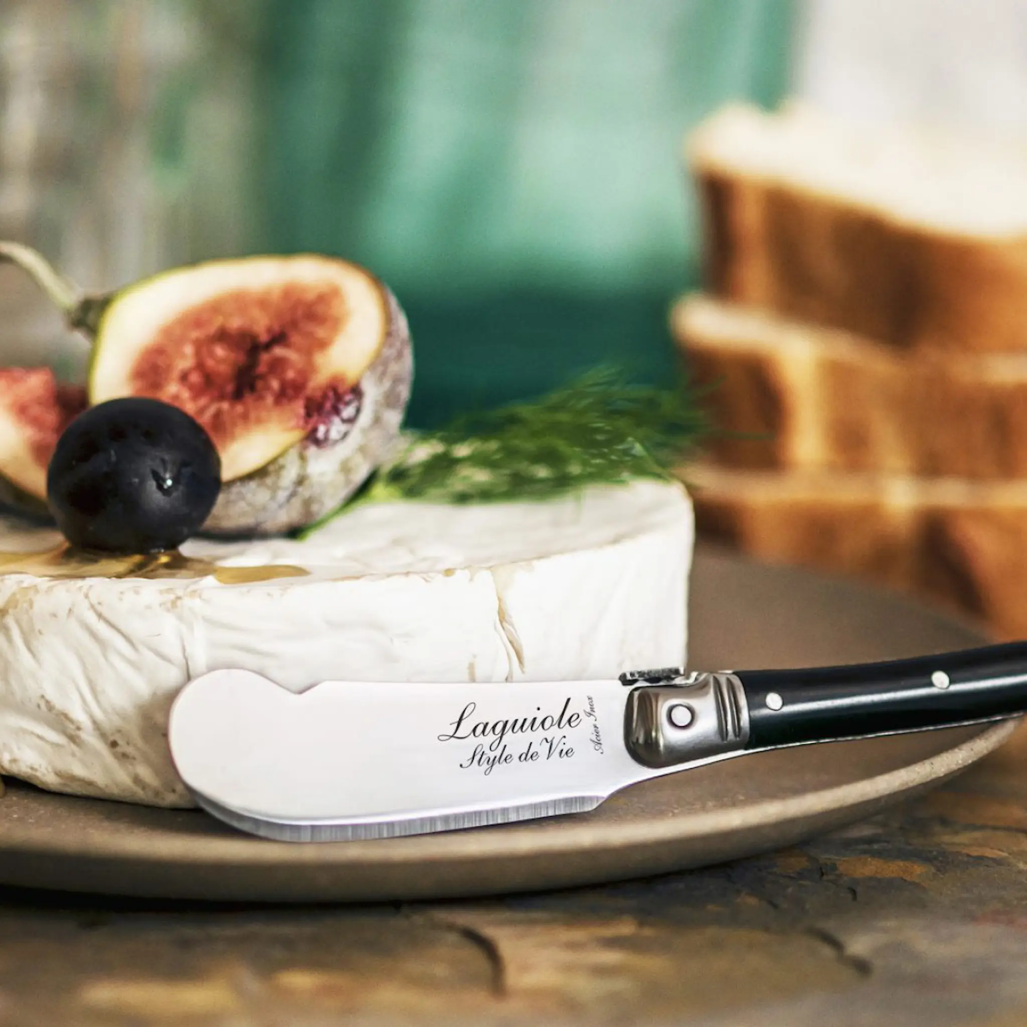 Laguiole Style de Vie Laguiole Juustoveitsi 3 osaa Musta