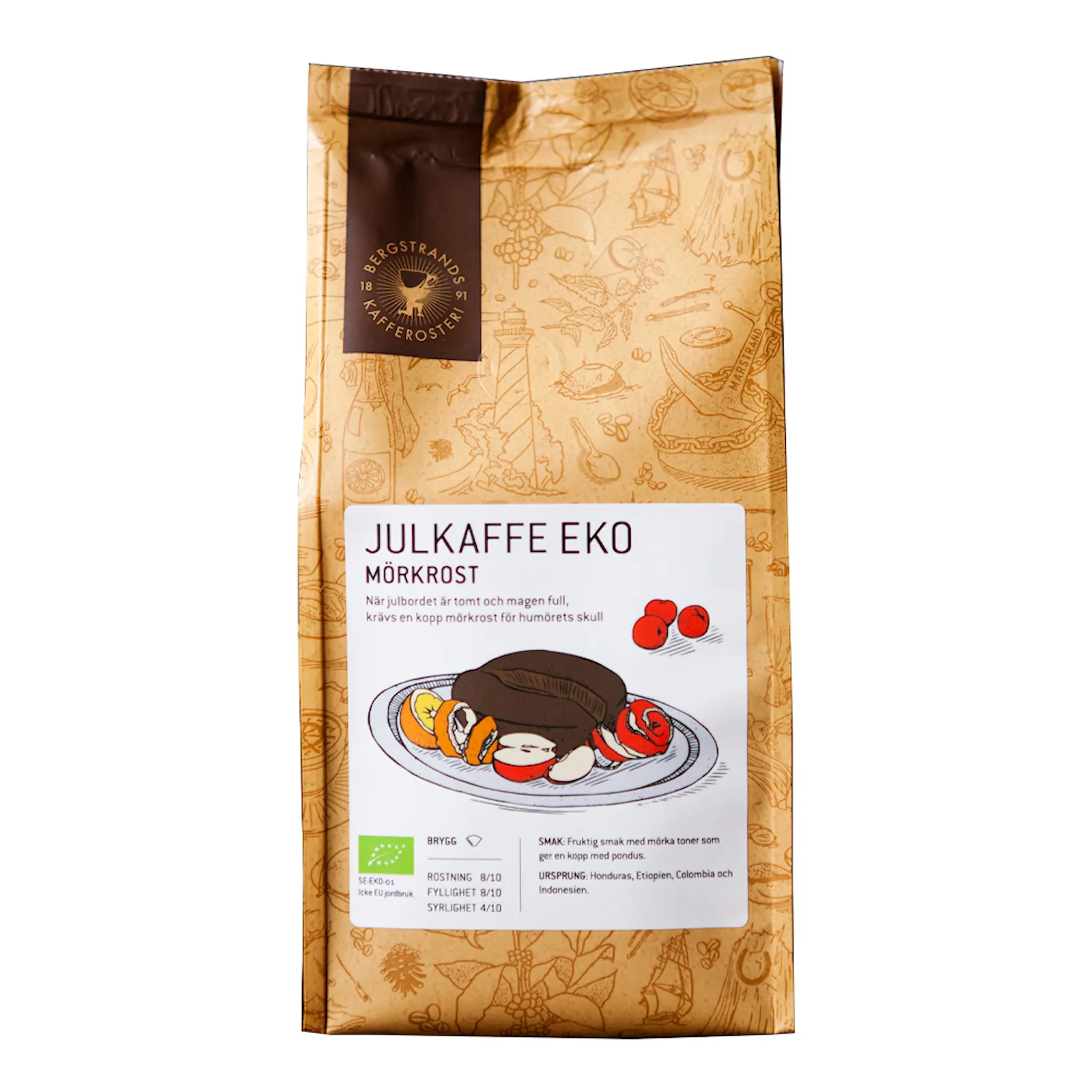 Bergstrands Kafferosteri Julkaffe Mörkrost EKO bryggkaffe 250 g