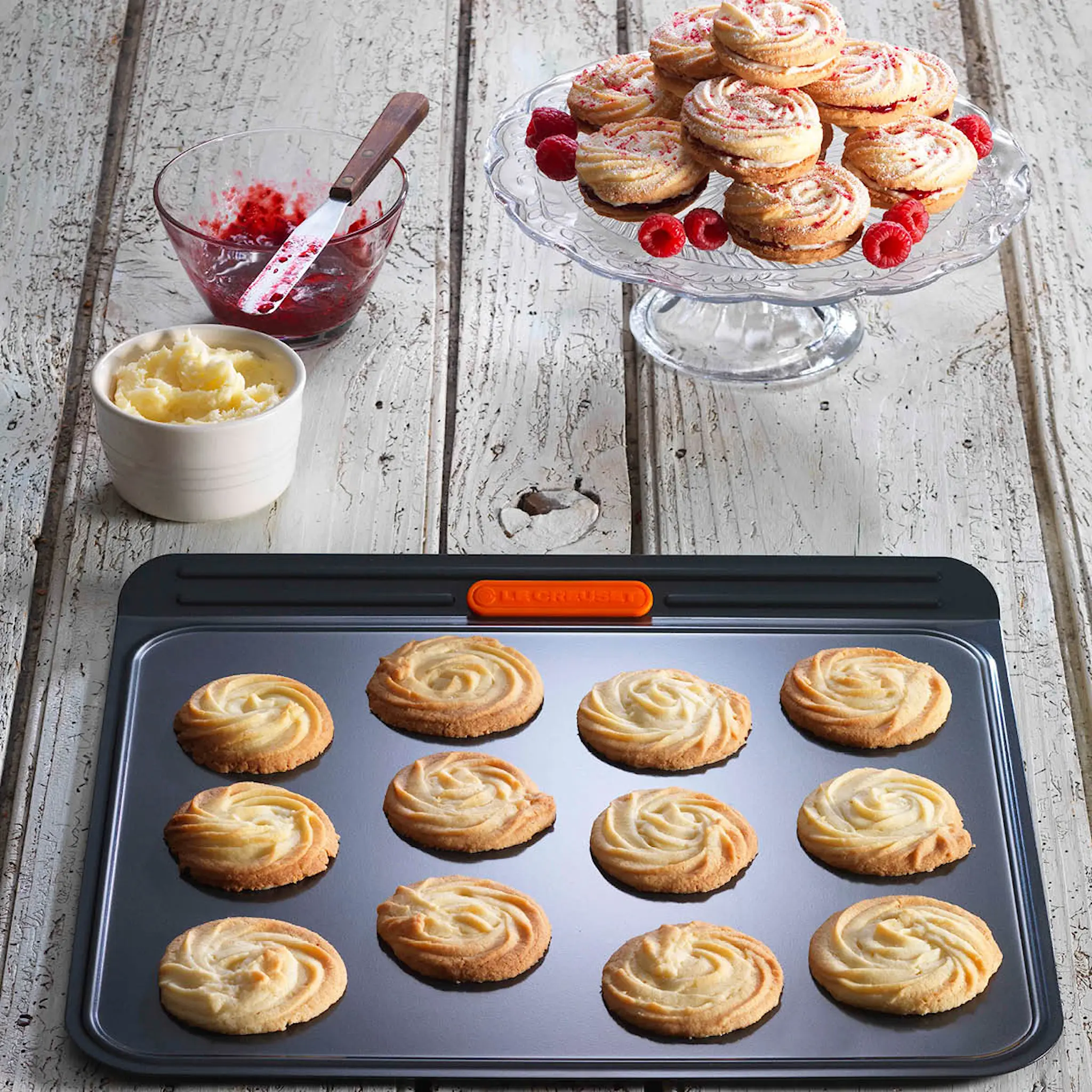 Le Creuset Non-stick kex bakplåt black