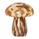 Funghi glasdekoration lampa 581-36 17 cm brun