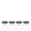 Fresh kryddburkset 4 delar glas/grå