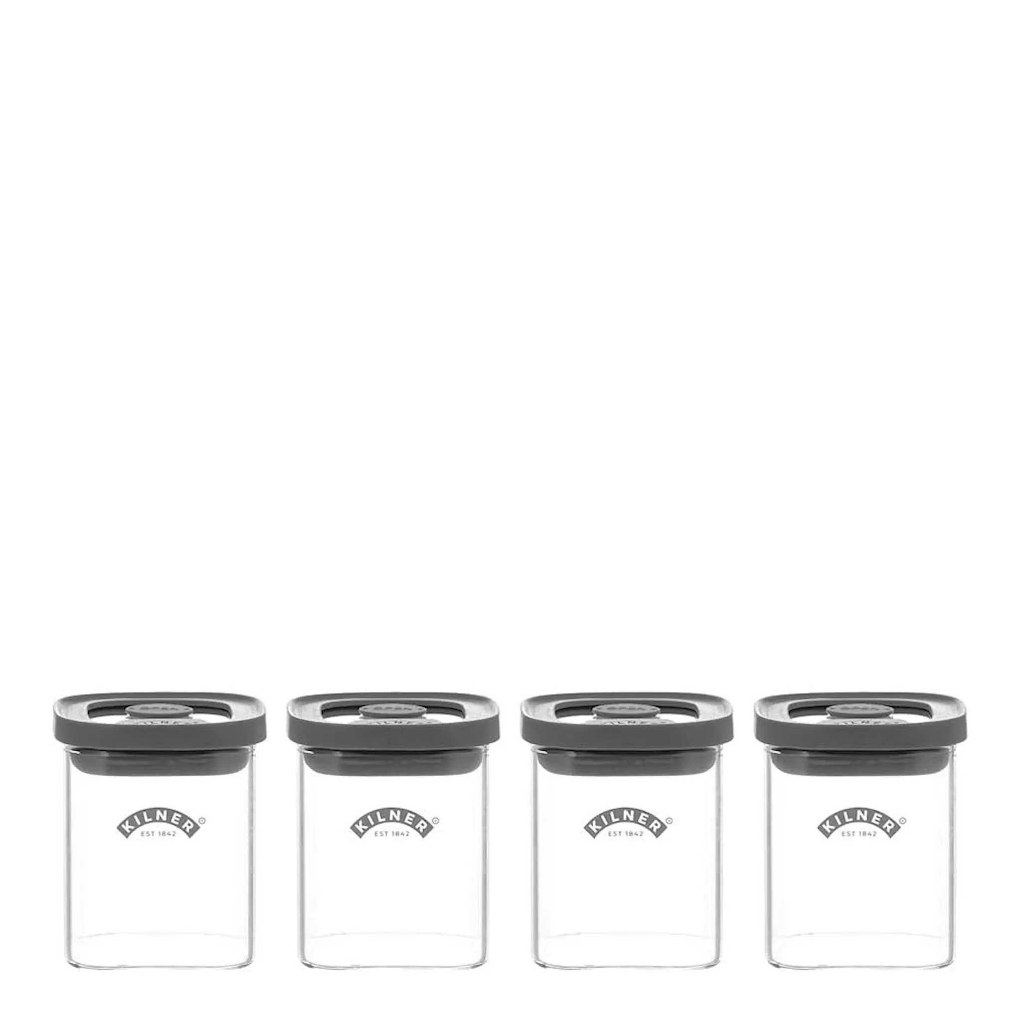 Kilner Fresh Maustepurkki 4 kpl Lasi/Harmaa