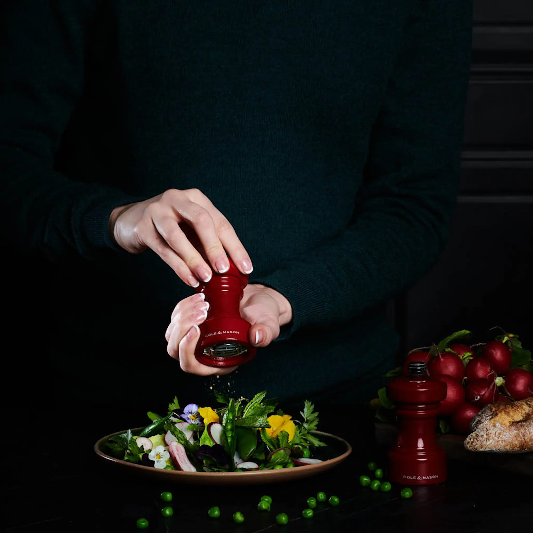 Cole & Mason Hoxton Pepparkvarn 10 cm Röd