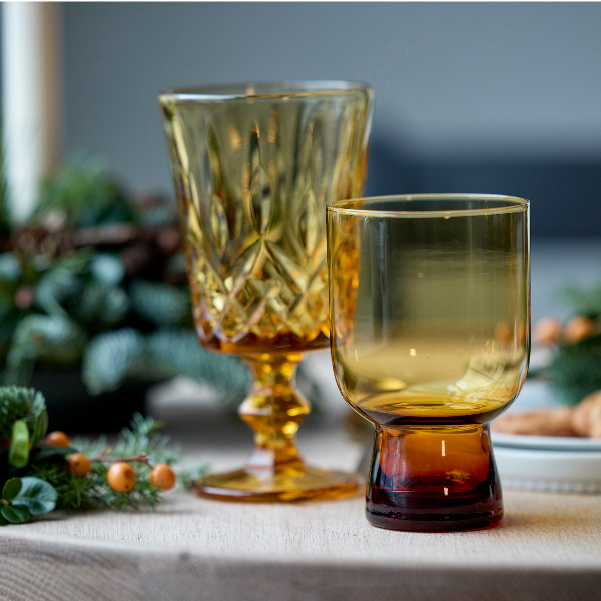 Lyngby Glas Sorrento Juomalasi 30 cl 4 kpl Ruskea