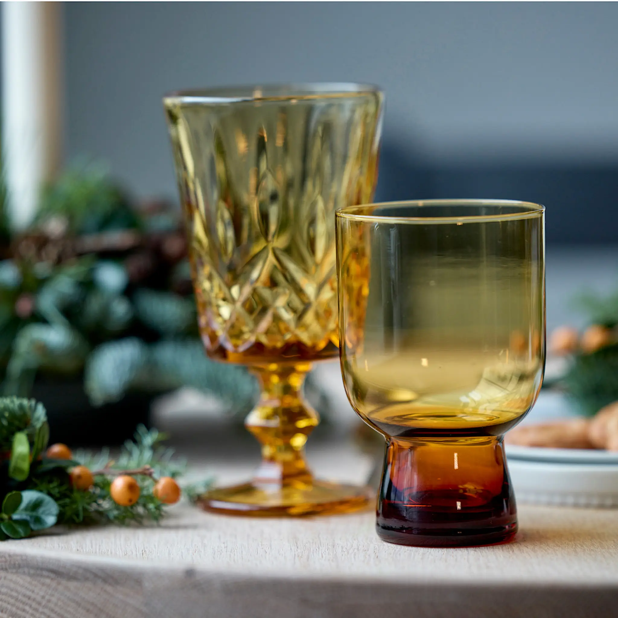 Lyngby Glas Sorrento Juomalasi 30 cl 4 kpl Ruskea