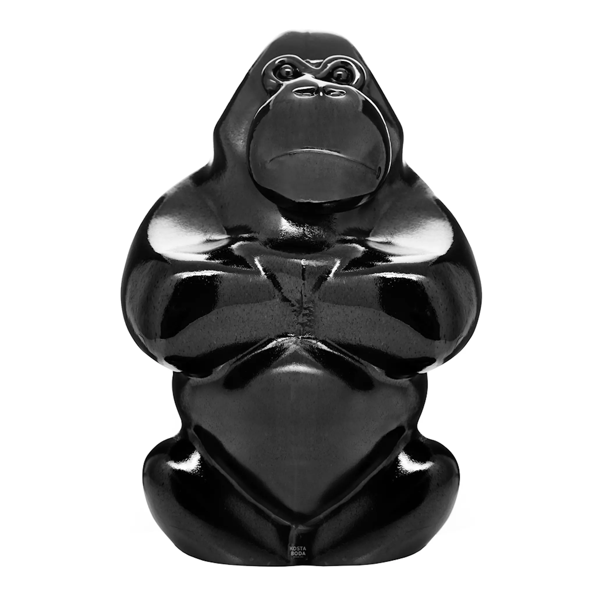 Kosta Boda Skulptur Gabba Gabba Hey 30,5 cm svart