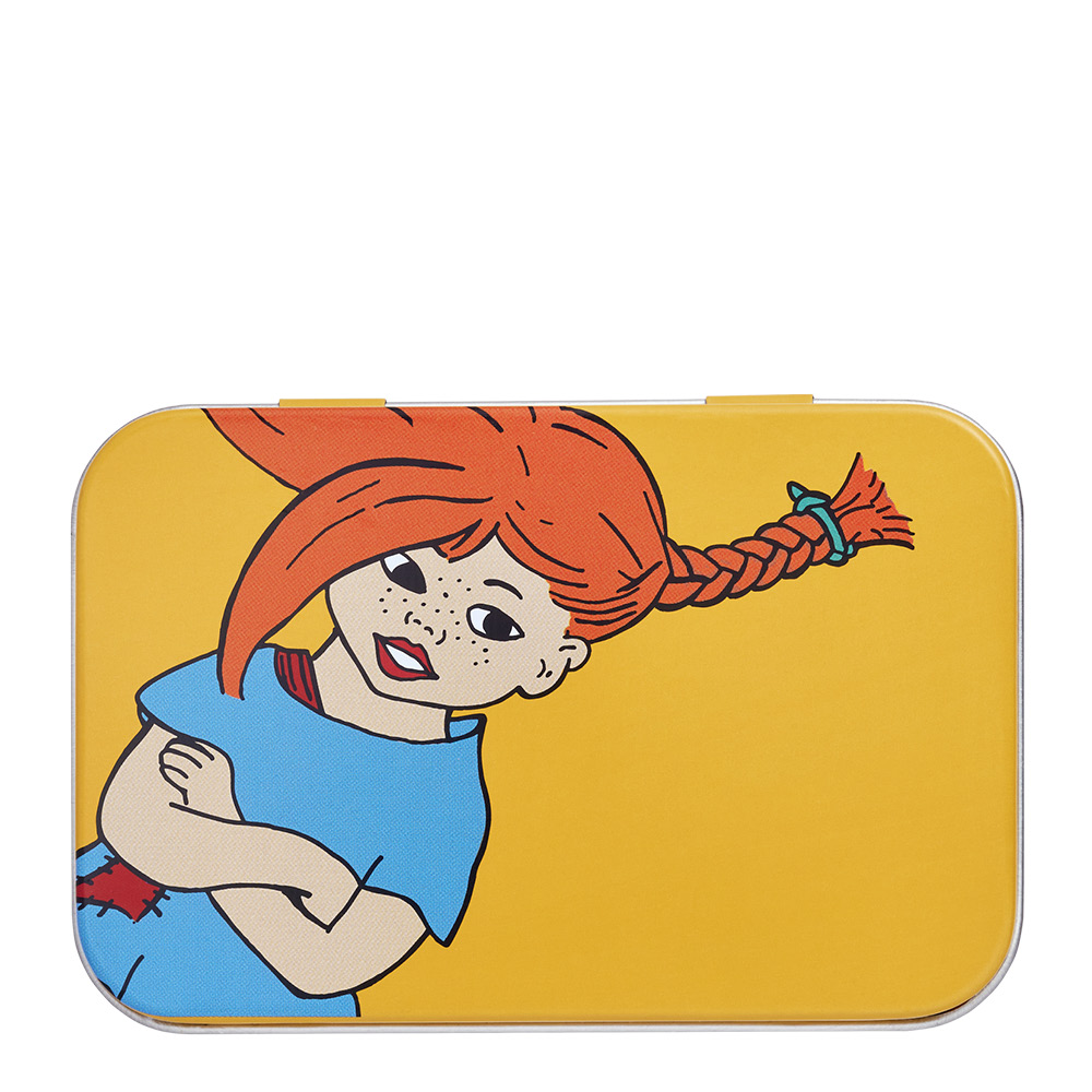 Muurla Pippi metallboks 10x6,5x3 cm verdens sterkeste jente