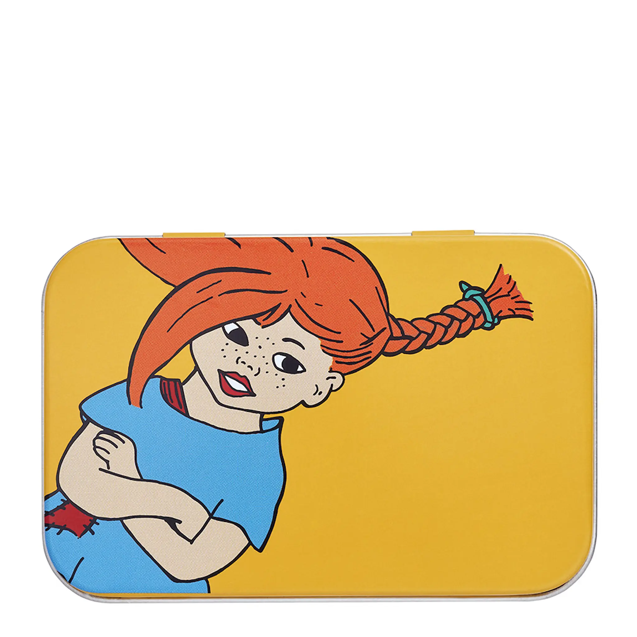 Muurla Pippi plåtburk 10x6,5x3cm världens starkaste tjej