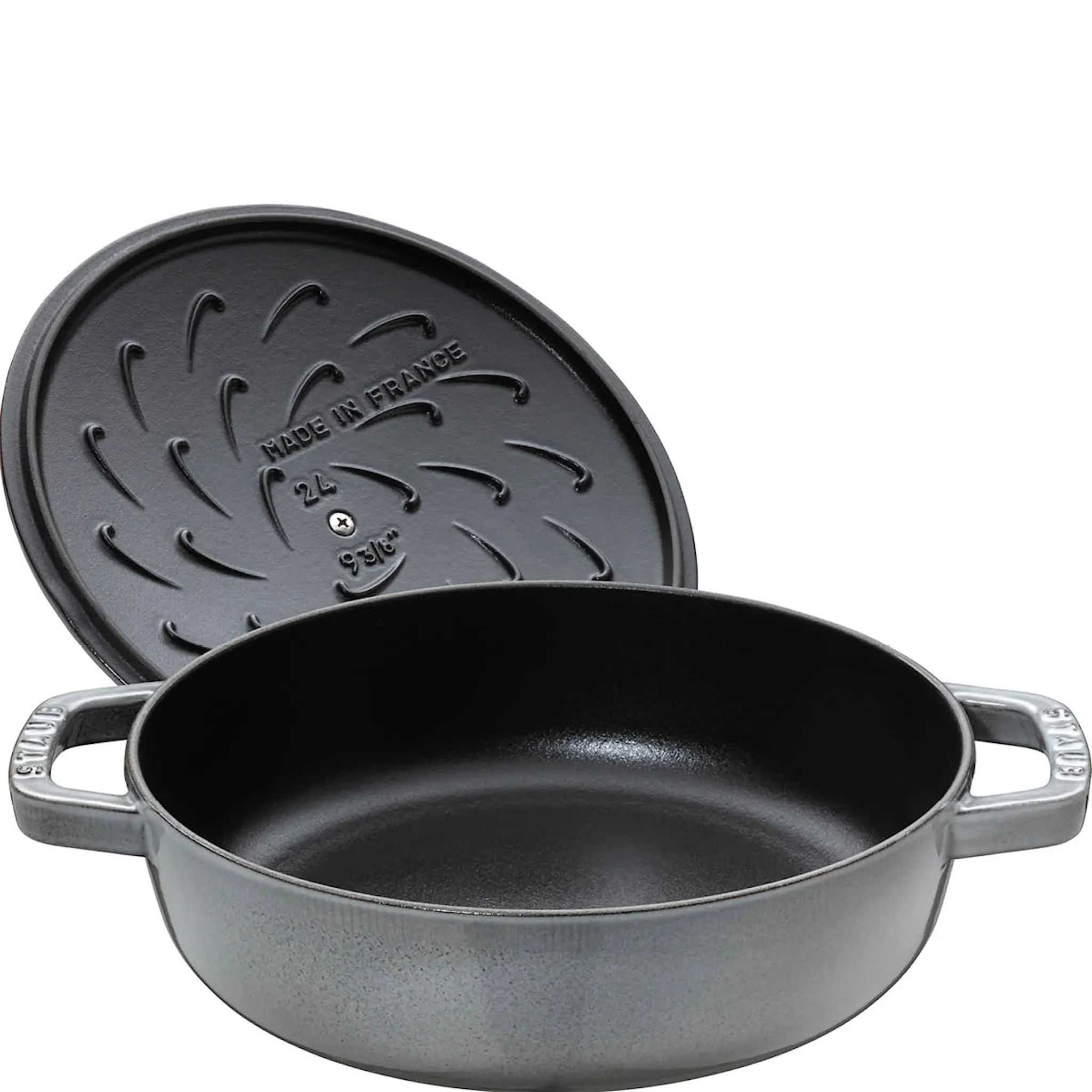 Staub Chistera Haudutuspannu 28 cm 3,7L Harmaa