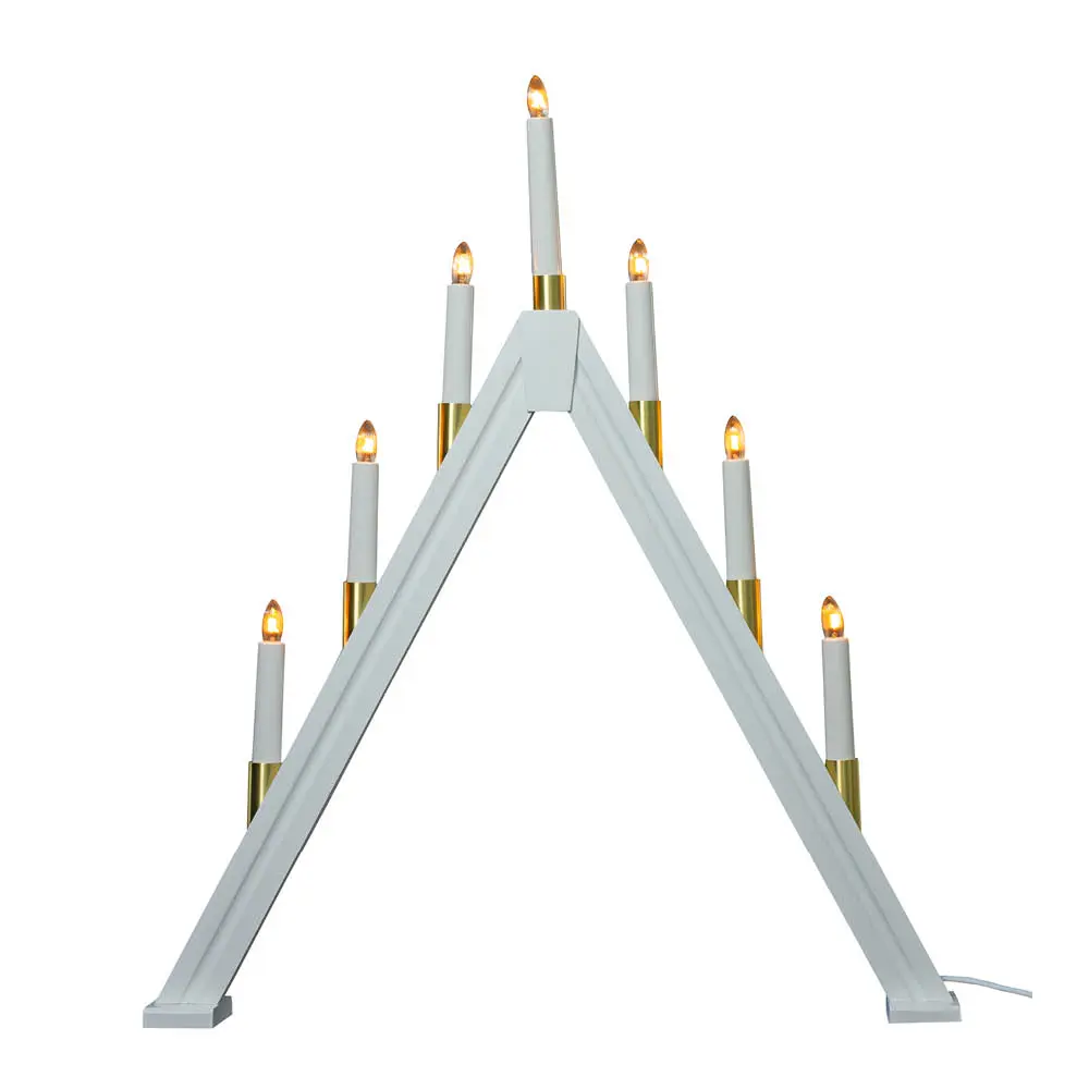 Halland adventsstake 59 cm hvit