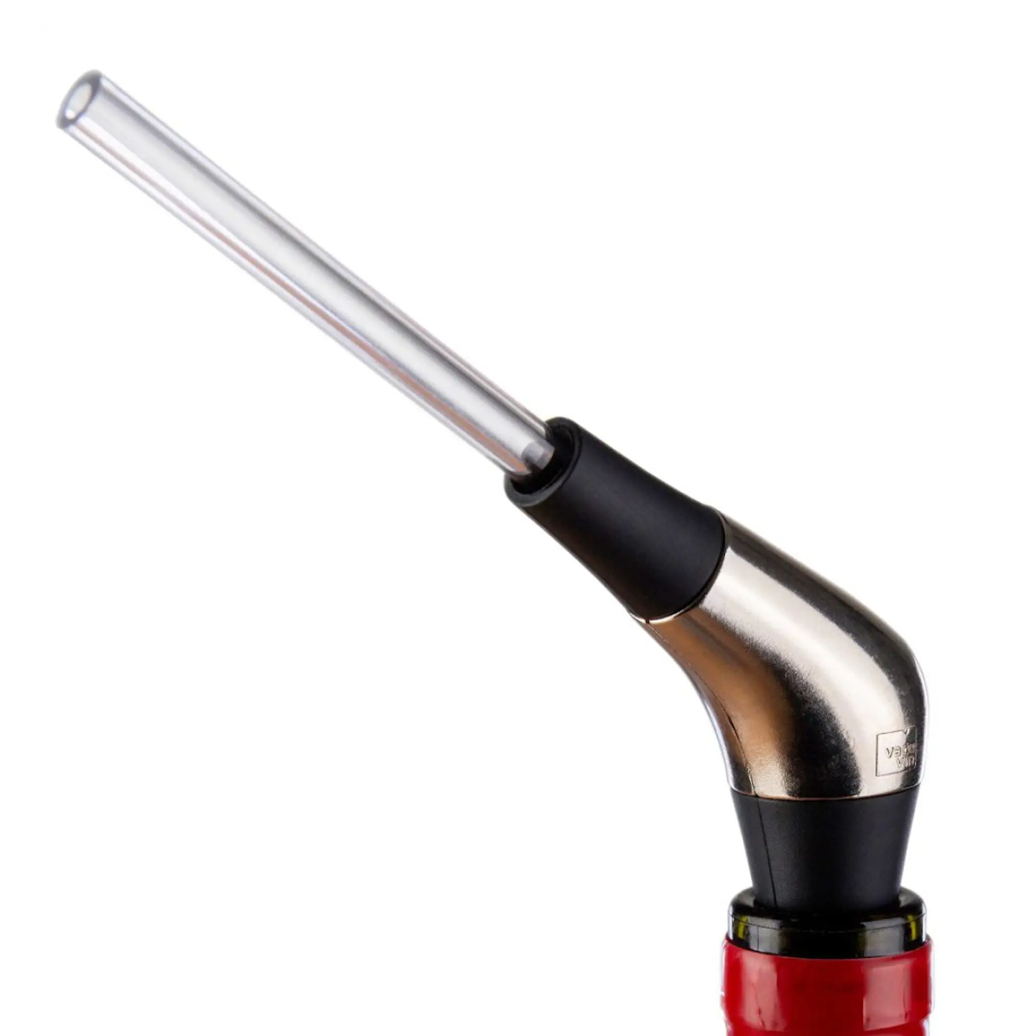 Vacu Vin Slow Wine Pourer Silver/Svart