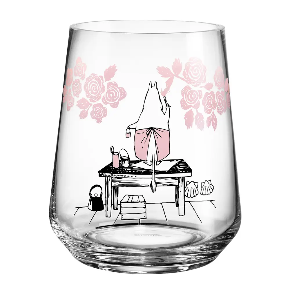 Mummi vase/lykt 18 cm roser