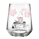 Mumin vas/lykta 18 cm rosor