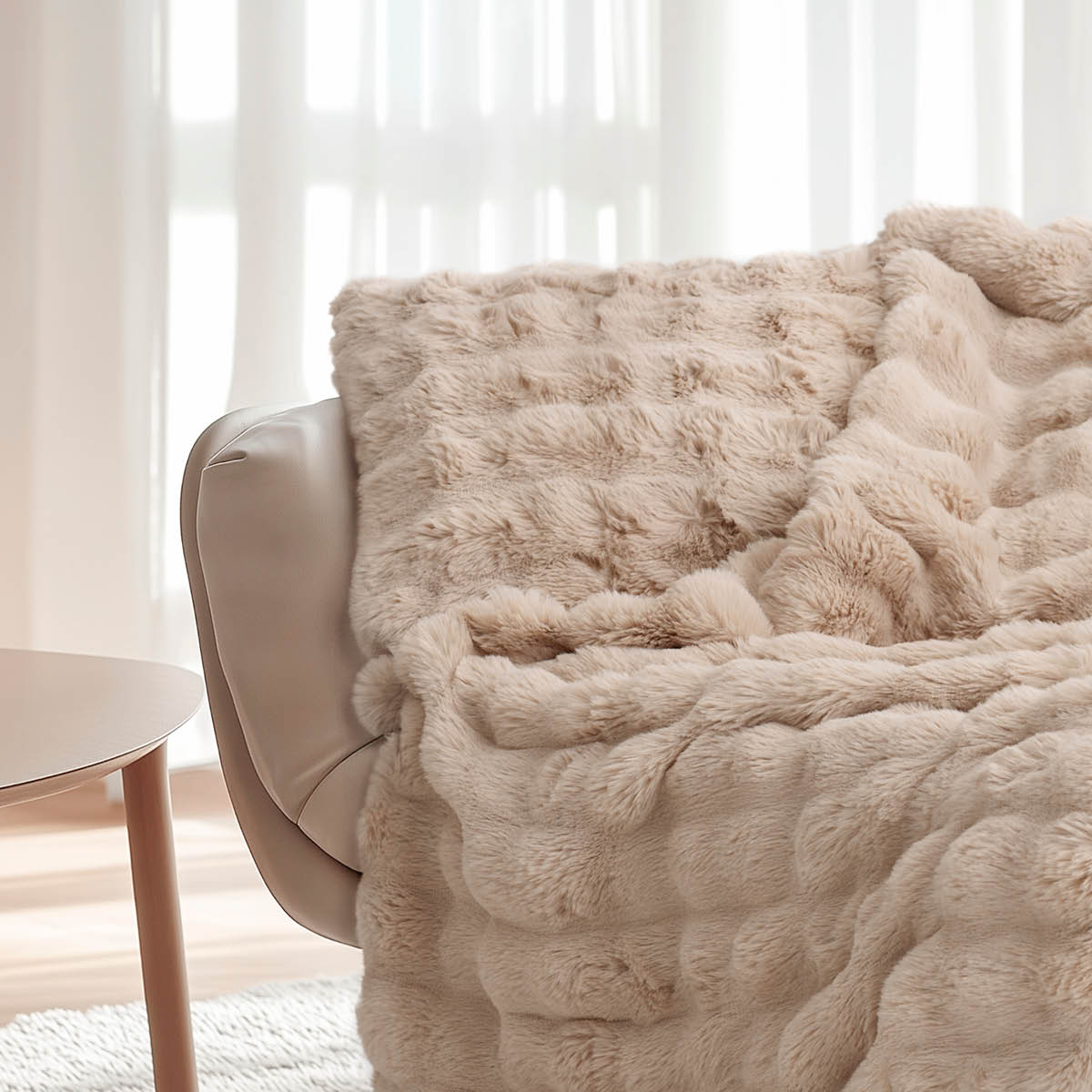 Fanni K Aava pledd 127×152 cm beige