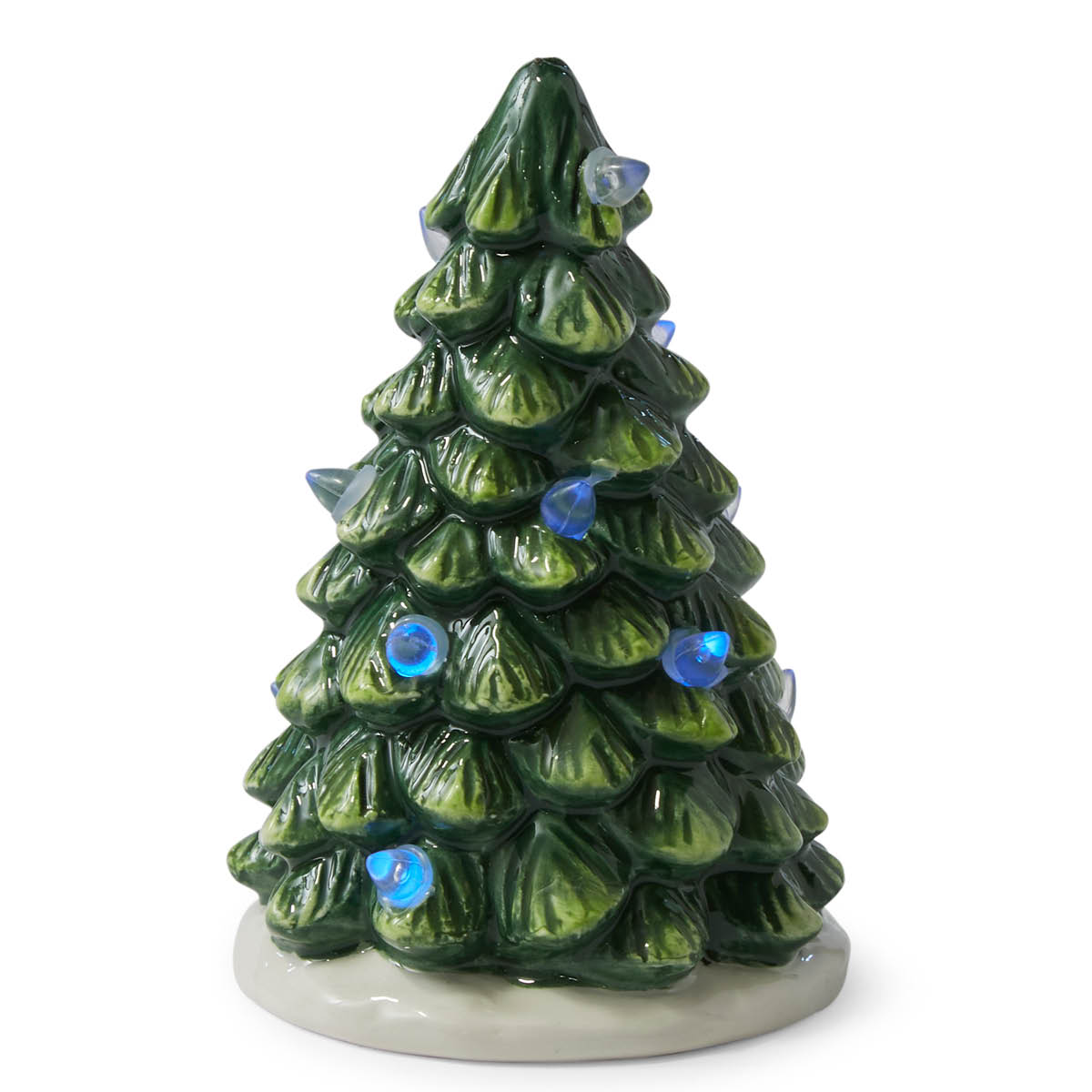 Spode Christmas Tree landsbydekor LED lykt 10x6,5 cm