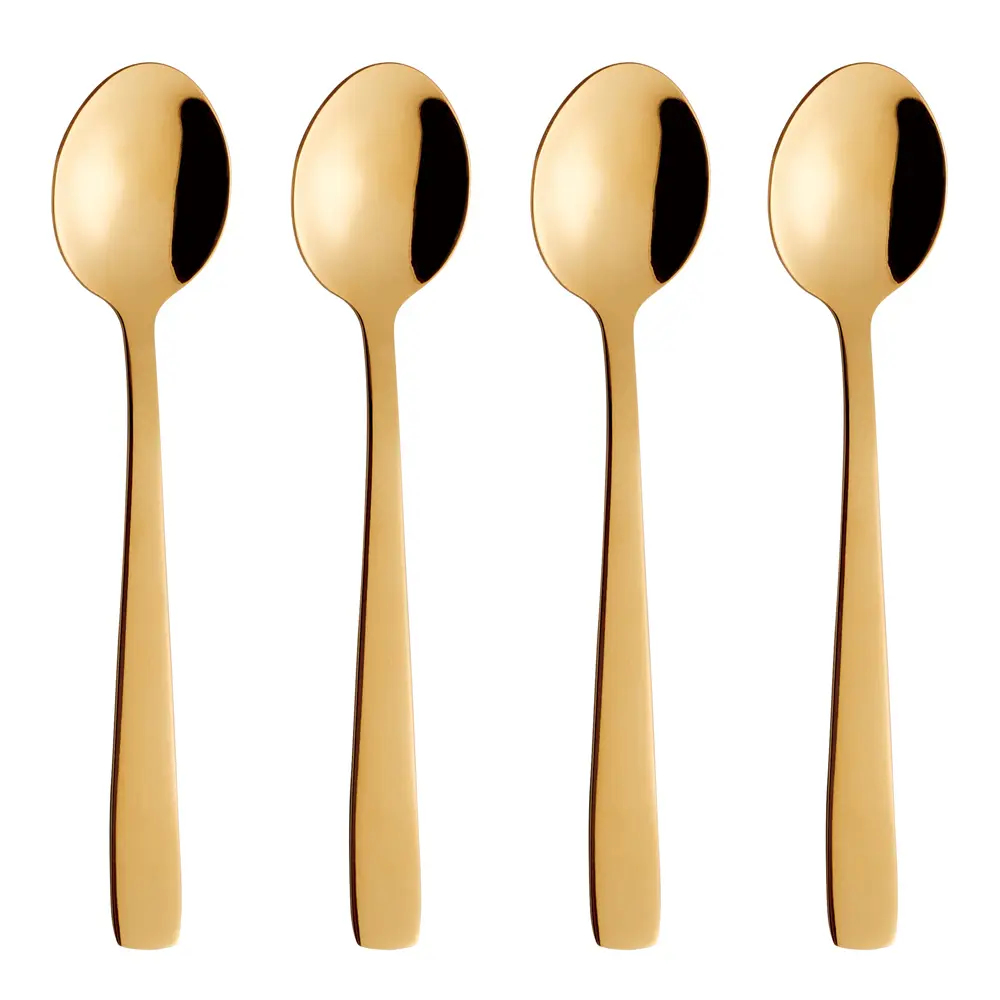 Raw Kahvilusikka 4 kpl Kulta