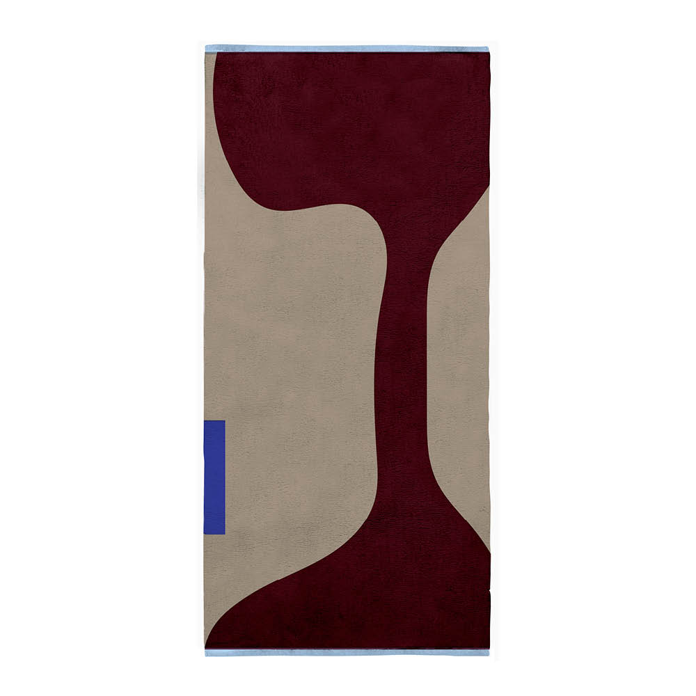 Mette Ditmer Figura golvmatta 150x70 cm vinröd