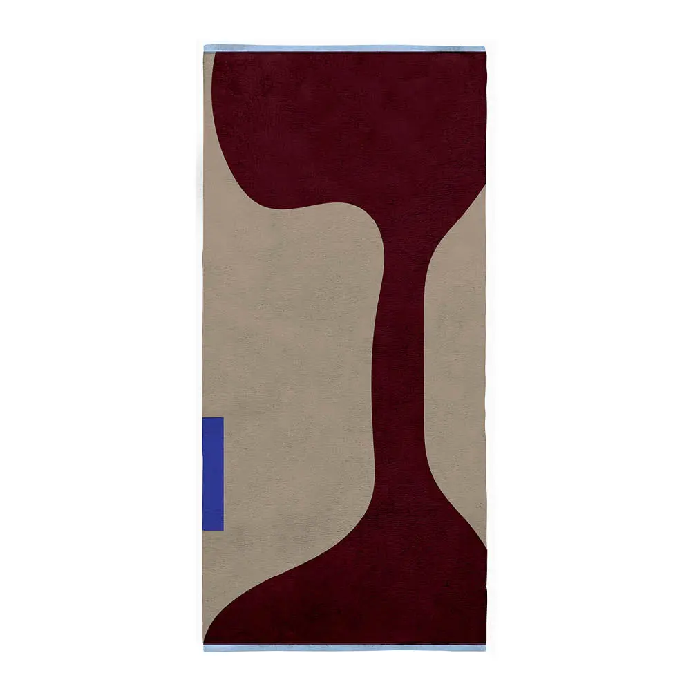 Figura gulvteppe 150x70 cm vinrød