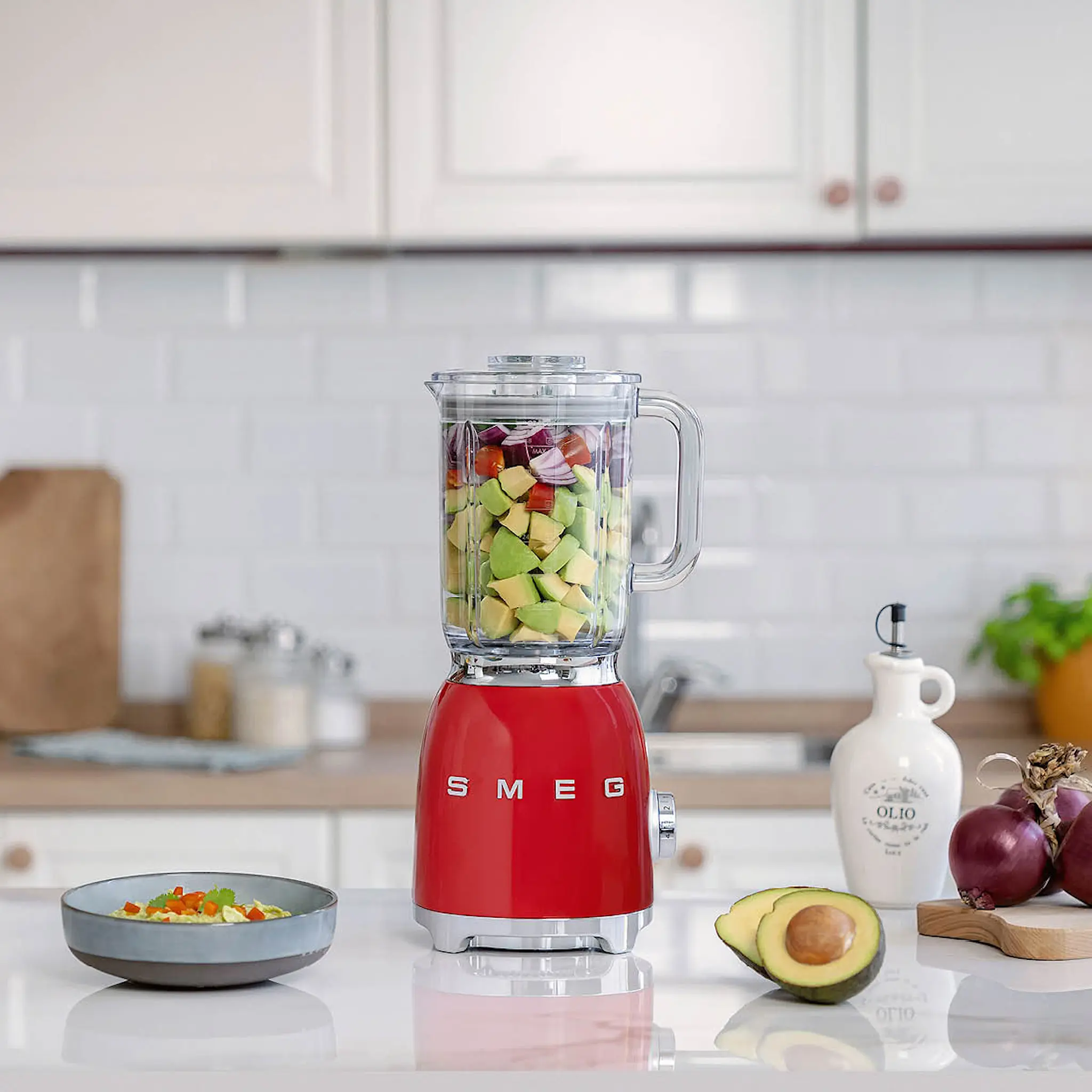 Smeg Blender BLF03 1,5L rød