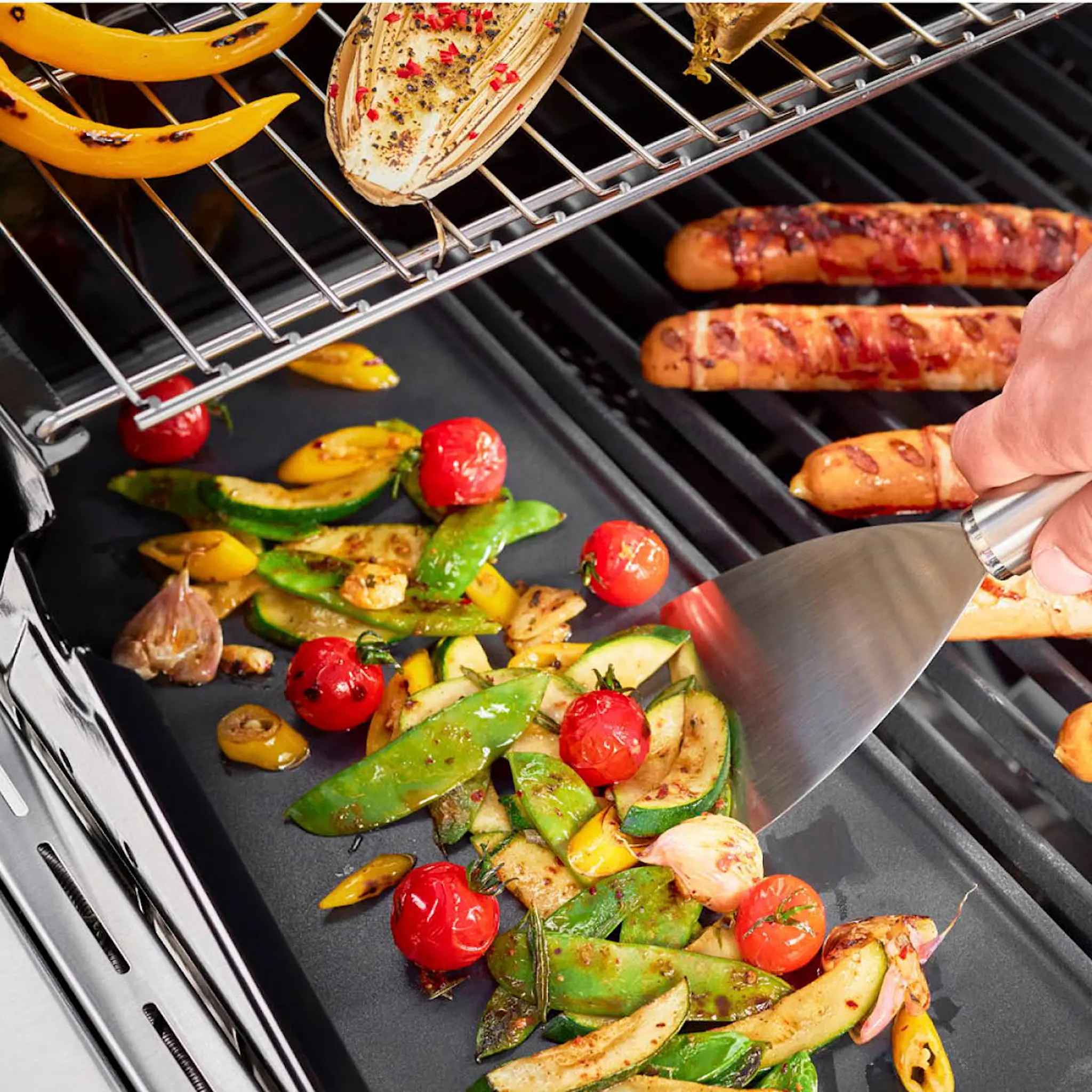 Rösle Grillilevy valurauta 45x24 cm Musta