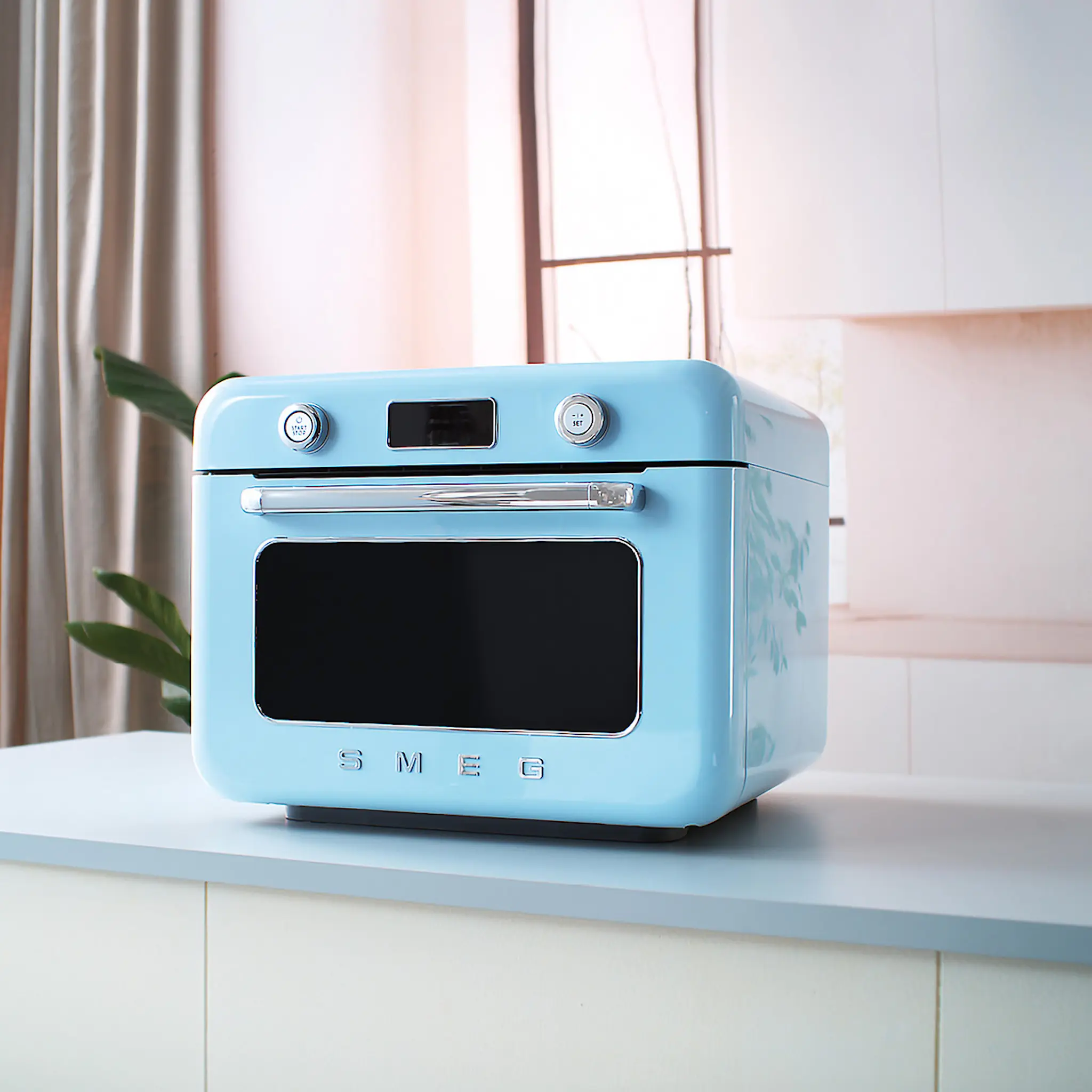 Smeg Smeg fristående ångugn COF01 pastellblå