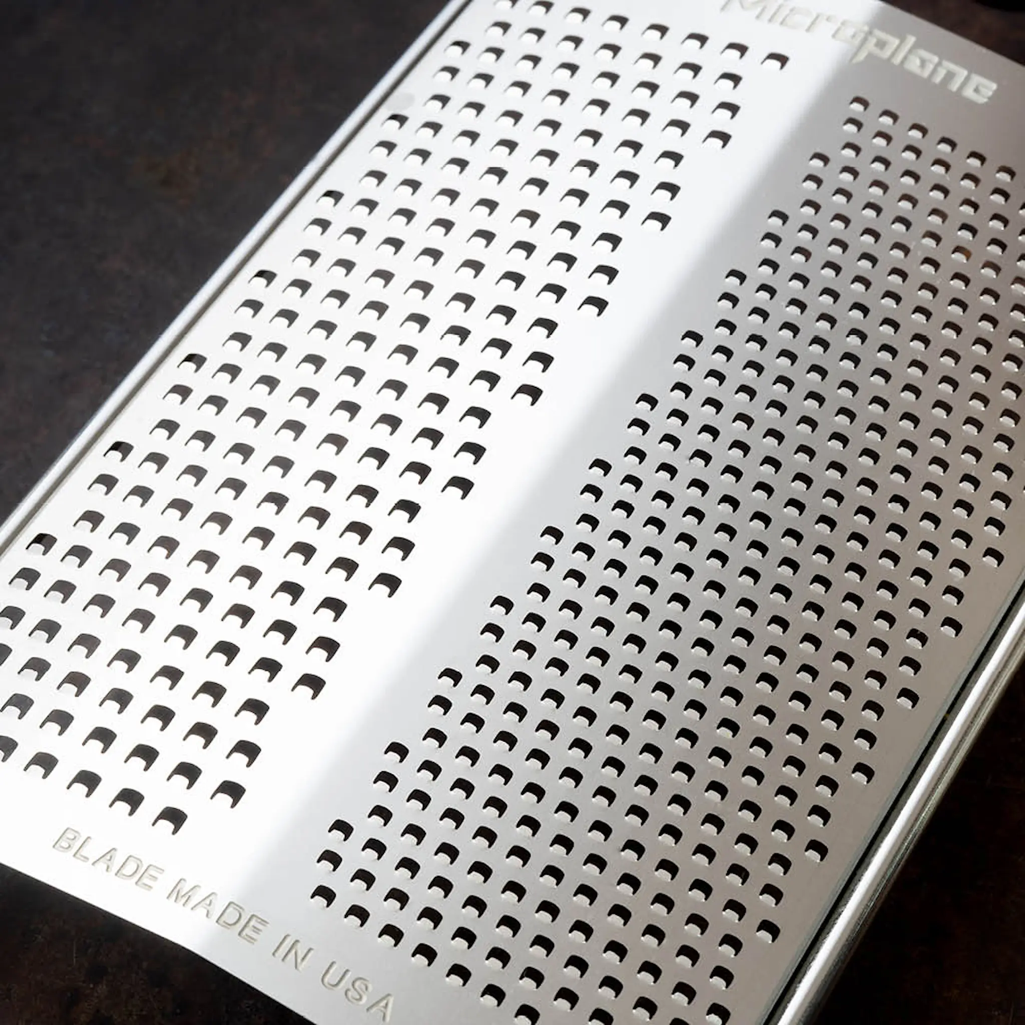 Microplane Gourmetrivjärn Dubbel Fin/Grov Rostfri