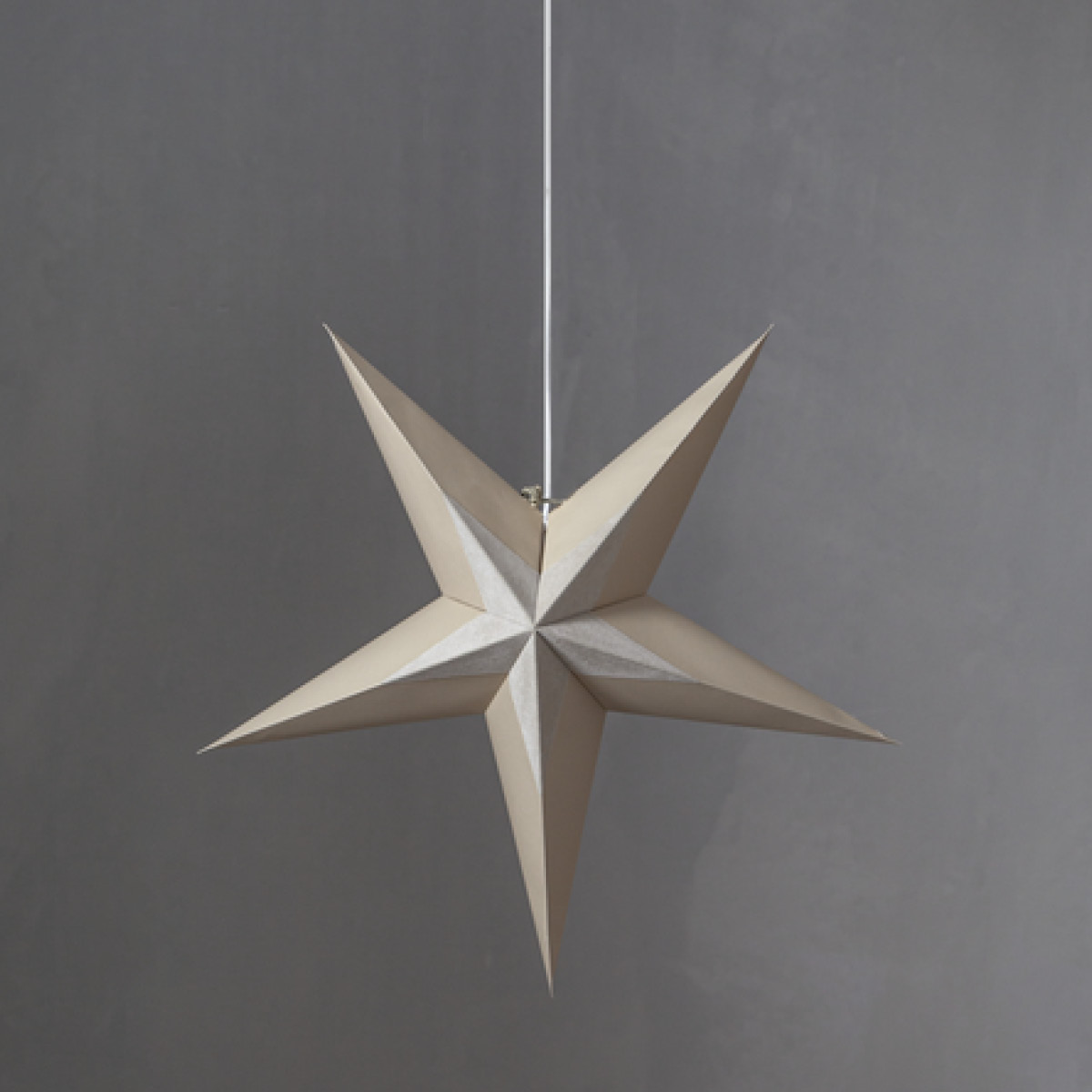 Star Trading Diva julstjärna i papper 60 cm beige