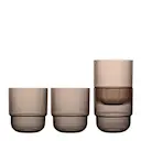 Billi vattenglas 40 cl 4-pack brun