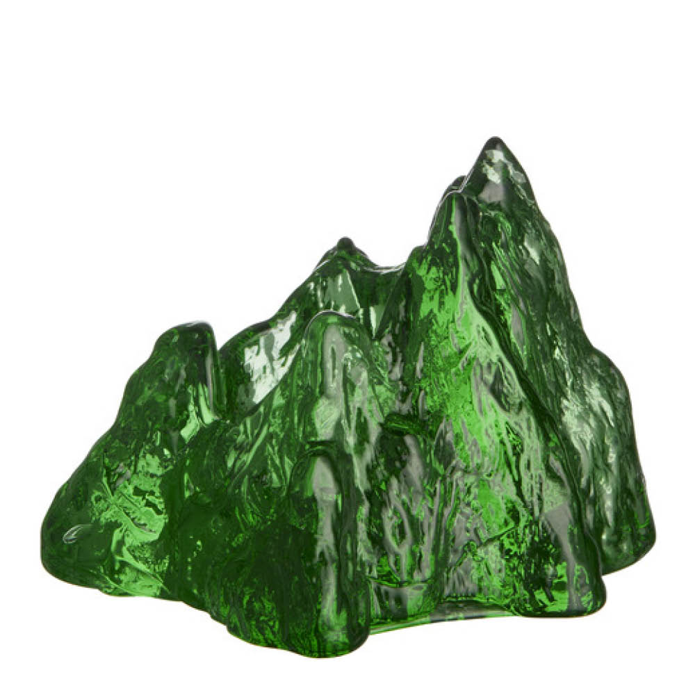 Kosta Boda - The Rock Kynttilälyhty 9 cm Emerald Green
