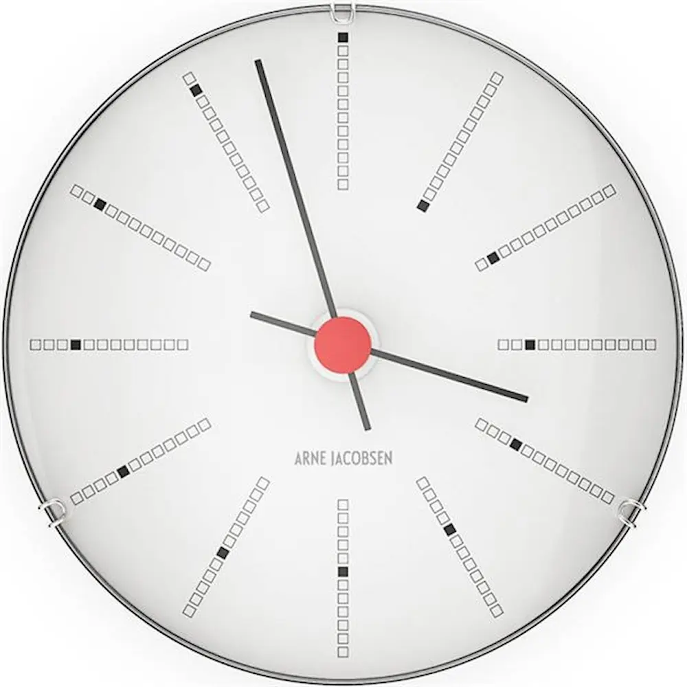 Bankers Seinäkello 12 cm Valkoinen