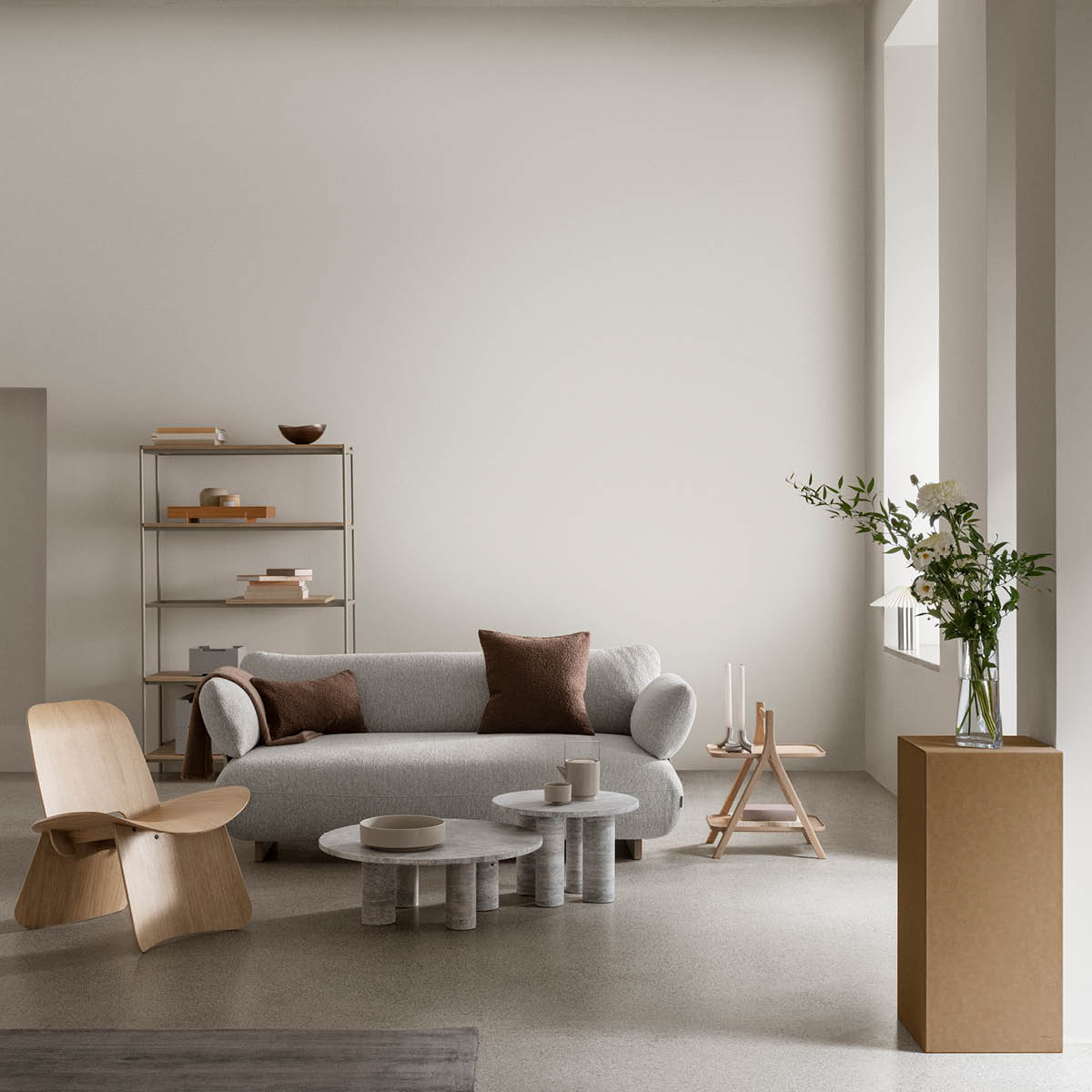 Blomus Eta sidobord 58x36x46 cm ek