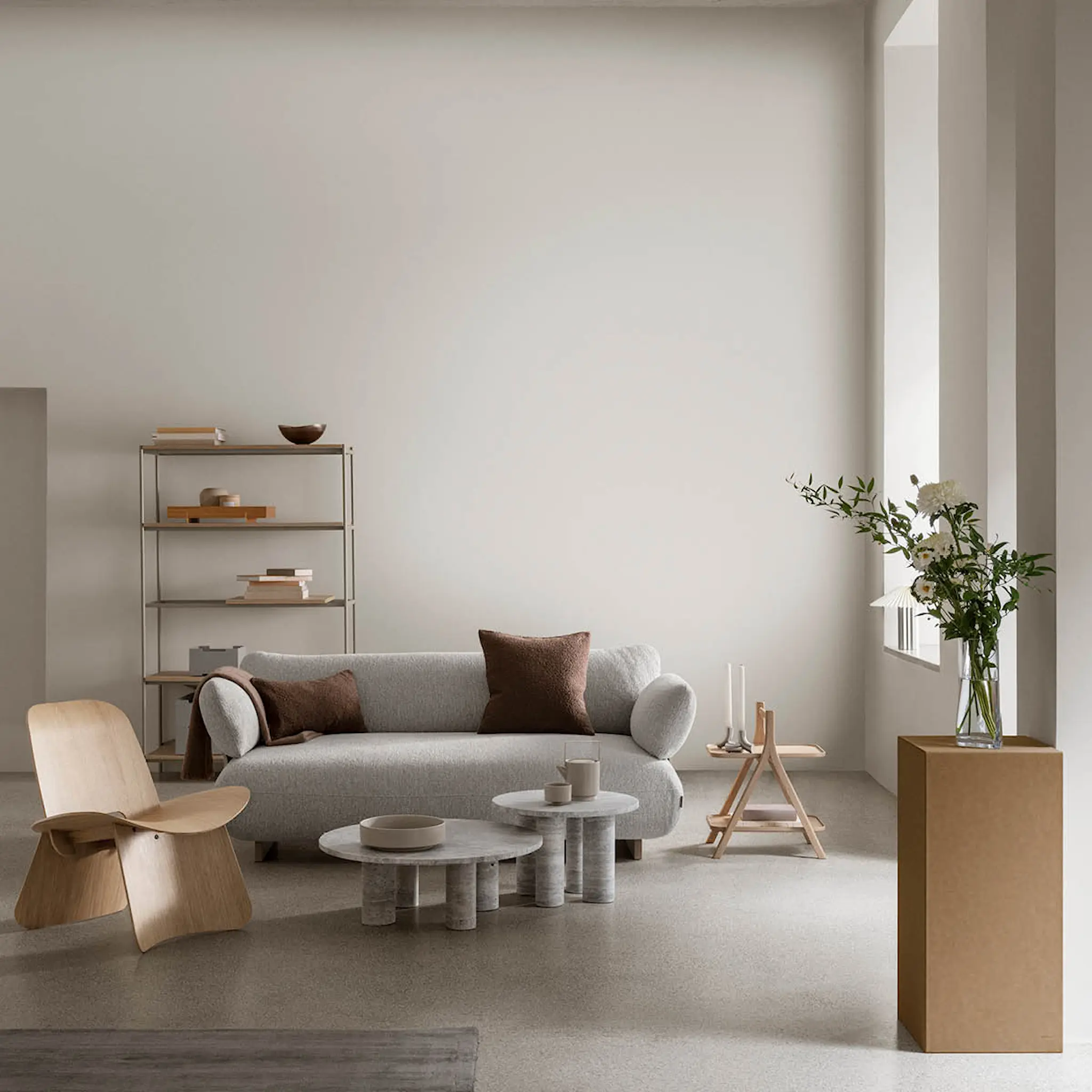 Blomus Eta sidobord 58x36x46 cm ek