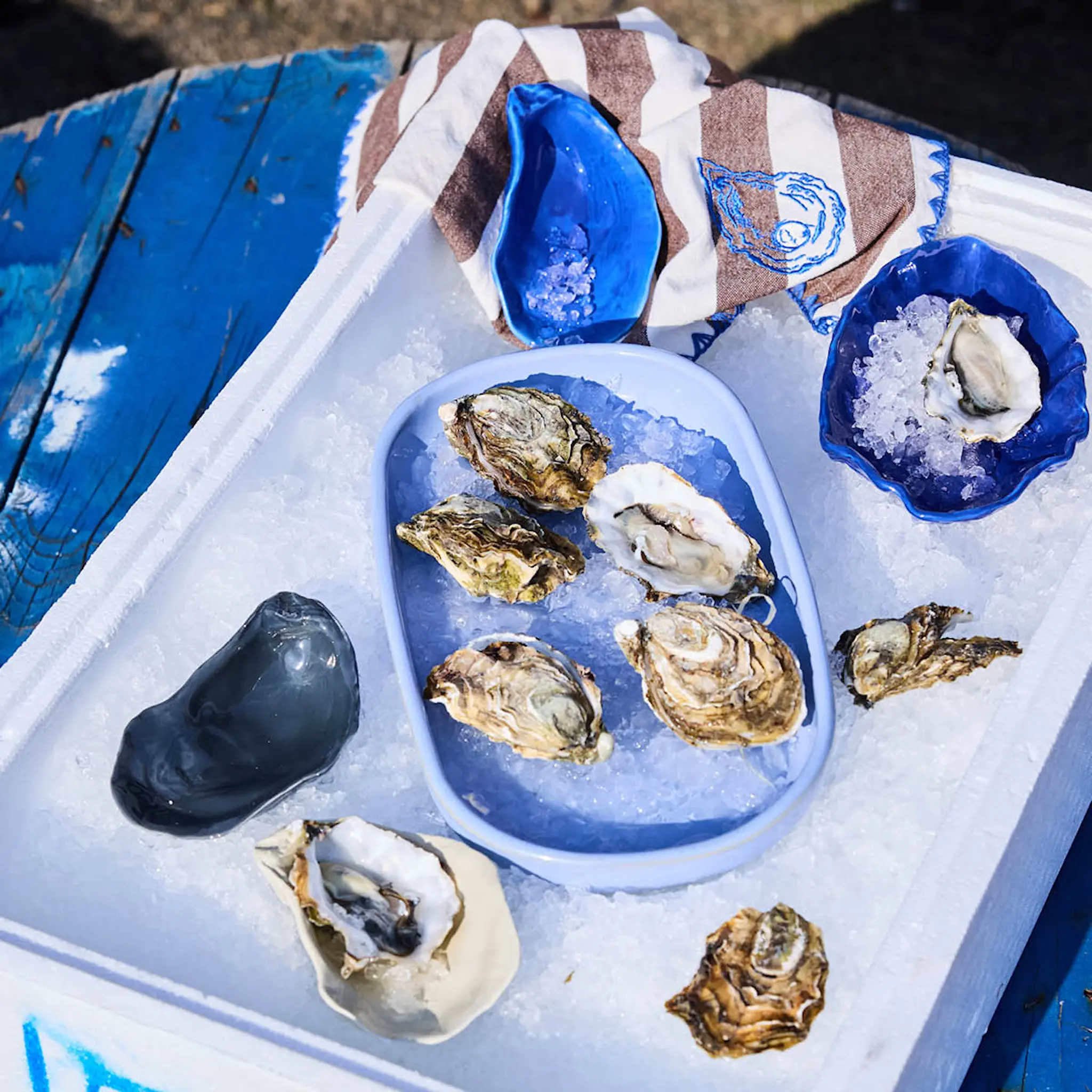 ByOn Bubba oyster kjøkkenhåndkle 50x70 cm 2 stk brun