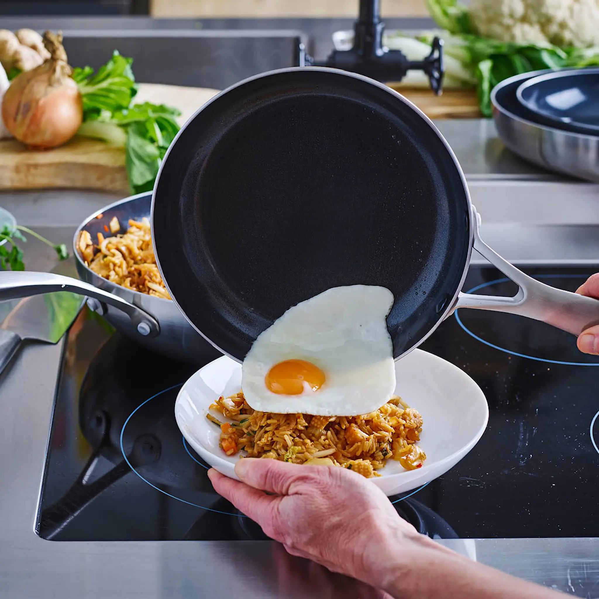 GreenPan Geneva Stekpanna 28 cm Rostfri