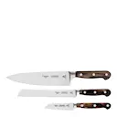 Polywood knivset 3 delar brun